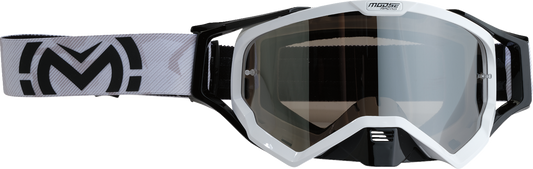 Moose Racing XCR Goggle White/Black with Smoke Lens