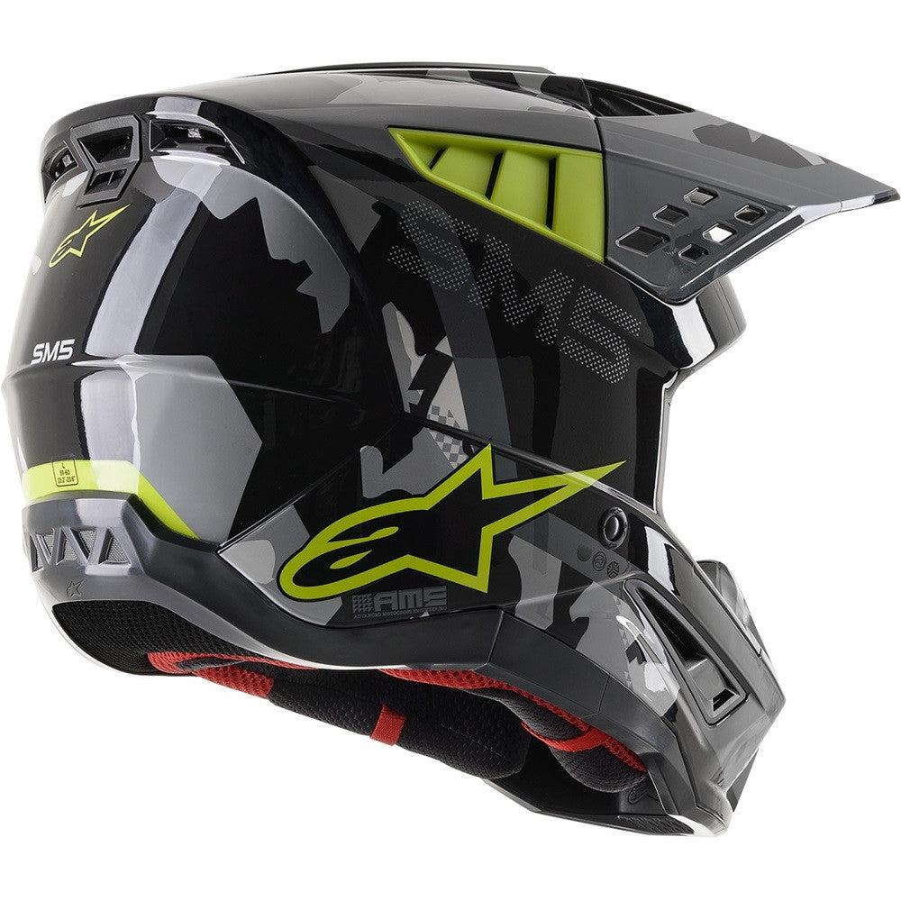 Alpinestars SM5 Rover Offroad Helmet Gray/Yellow