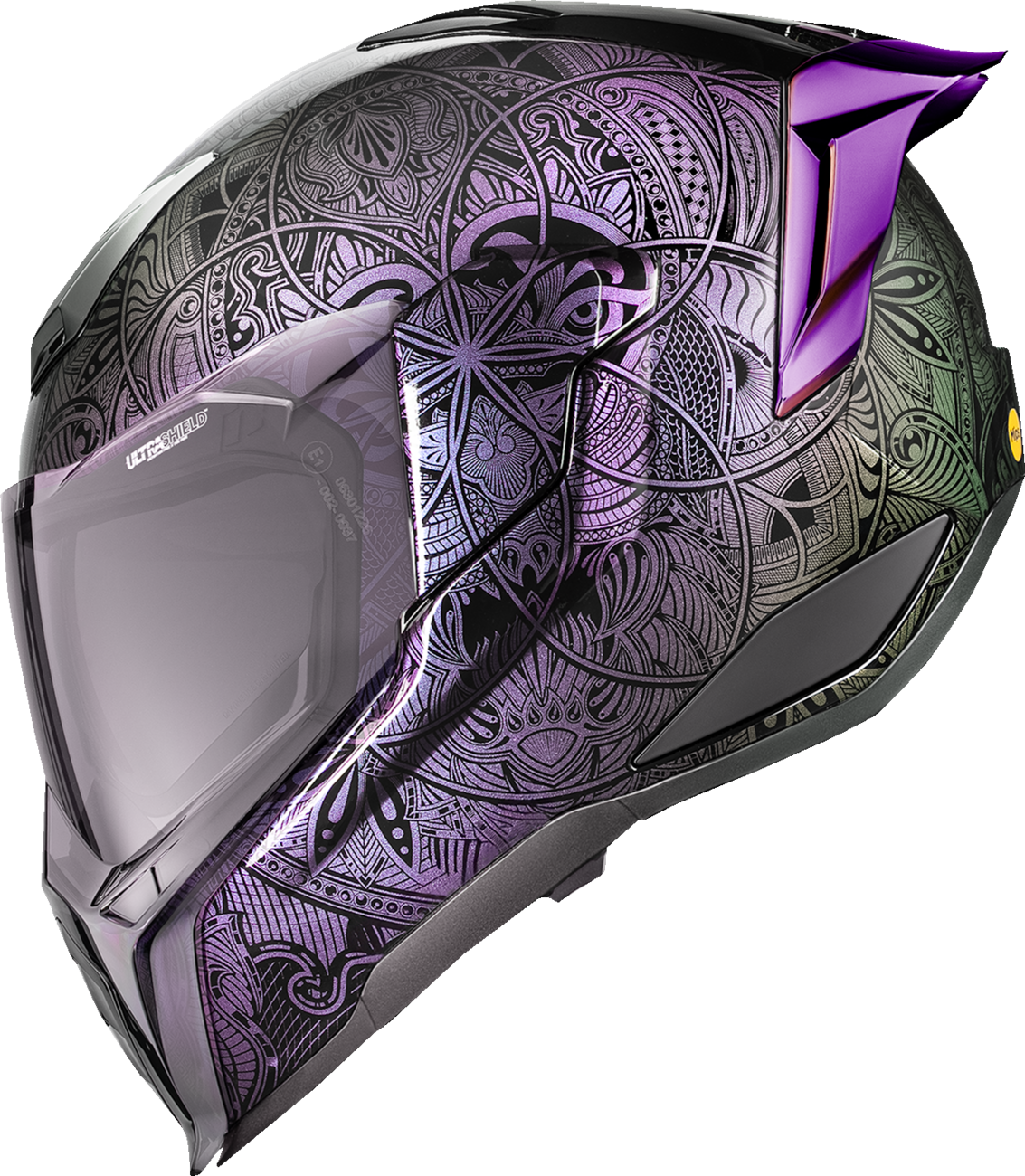 ICON Ultraflite Full Face Helmet Opal Mandala MIPS Purple