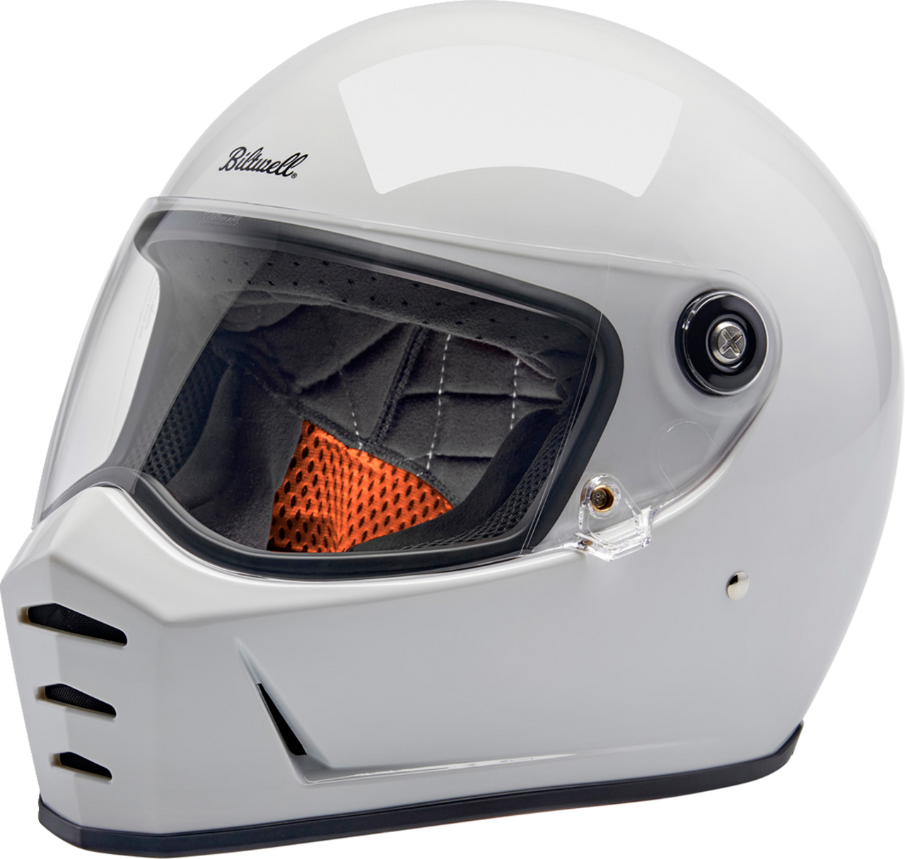 Biltwell Lane Splitter Full Face Helmet Gloss White