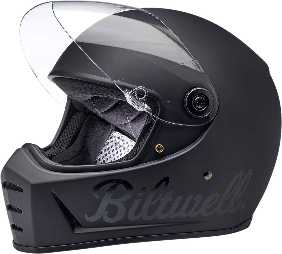 Biltwell Lane Splitter Full Face Helmet Flat Black Factory