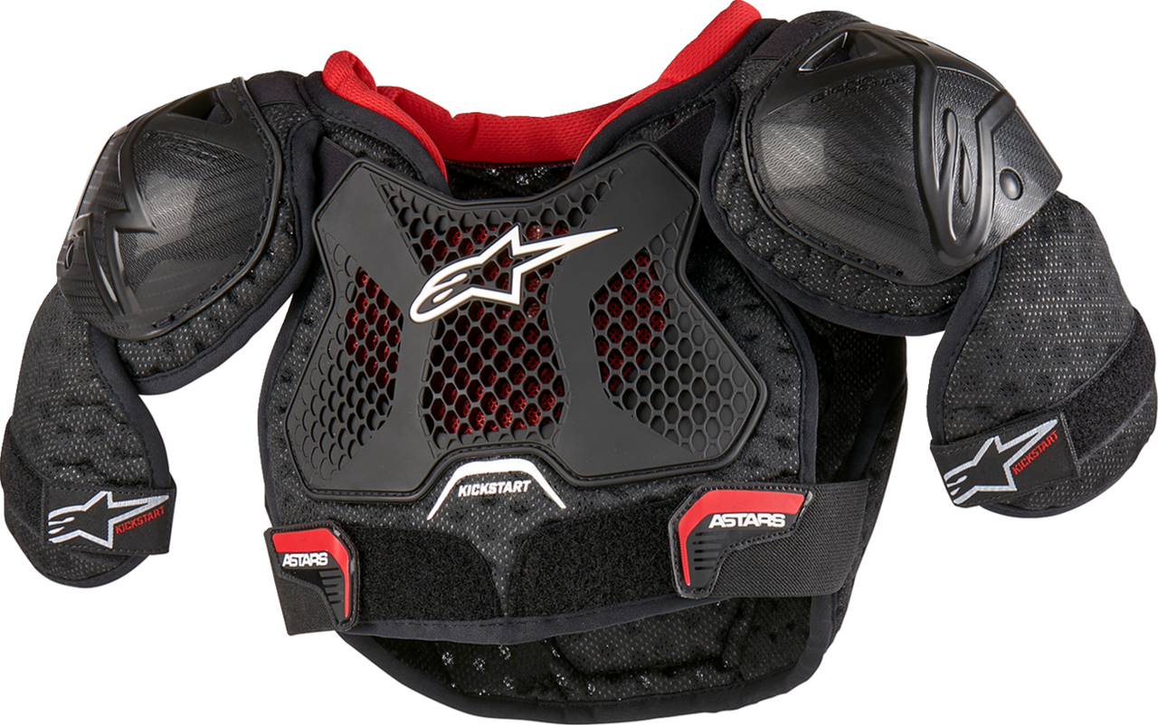 Alpinestars 2024 Kids Bionic Action Kickstart Chest Guard - Black/Red
