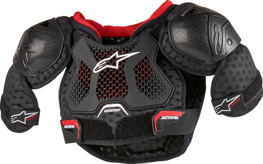 Alpinestars 2024 Kids Bionic Action Kickstart Chest Guard - Black/Red