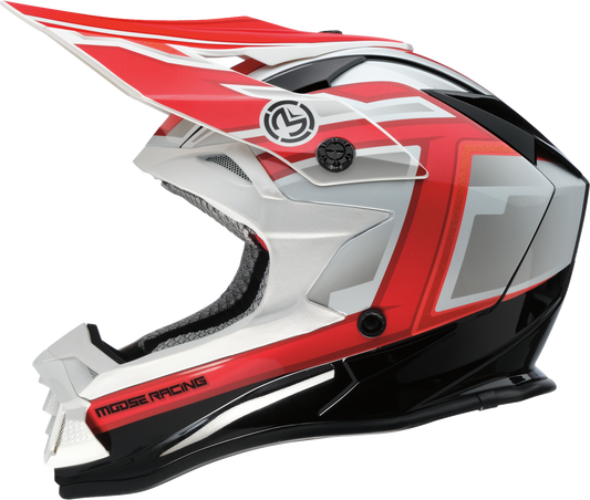 Moose Racing MR3 F.A.F Helmet White/Black/Red