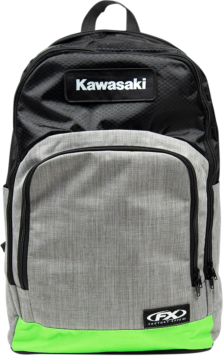 Factory Effex Kawasaki Standard Backpack Black/Gray/Green