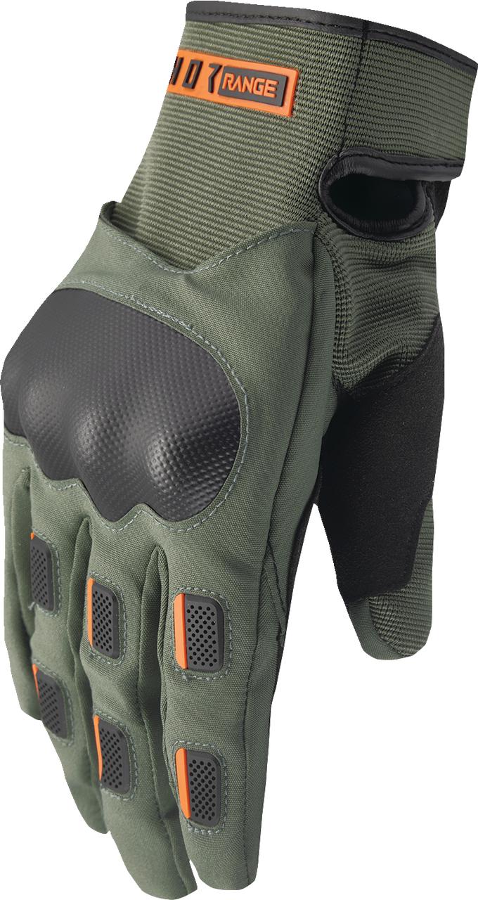 Thor 2025 Range Gloves Army/Orange