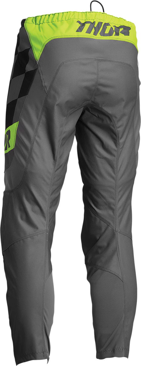 Thor 2023 Youth Sector Minimal Black Jersey and Birdrock Pant Offroad Motocross Combo Black/Grey