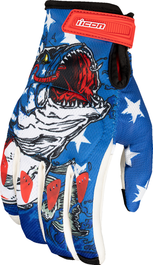 ICON Hooligan Basstard Gloves Blue