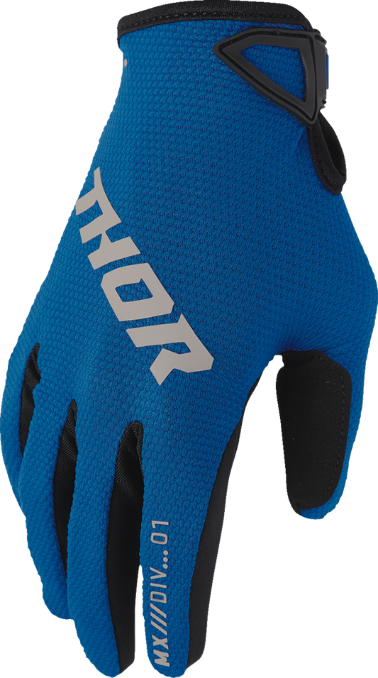 Thor 2026 Youth Ridemode Static Gloves Blue