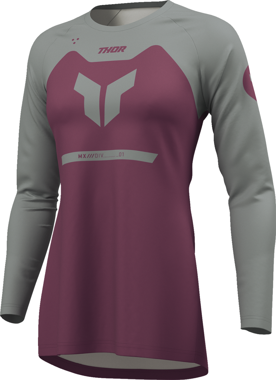 Thor 2026 Womens Ridemode Menace Jersey Purple/Gray