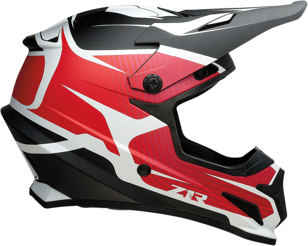 Z1R Rise Flame Offroad Helmet Red