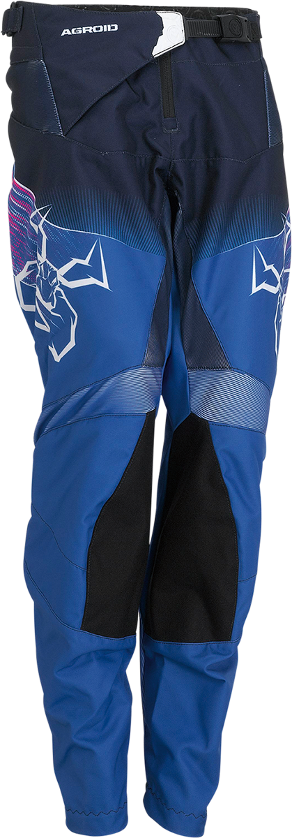 Moose Racing Youth Agroid Pant Pink/Blue