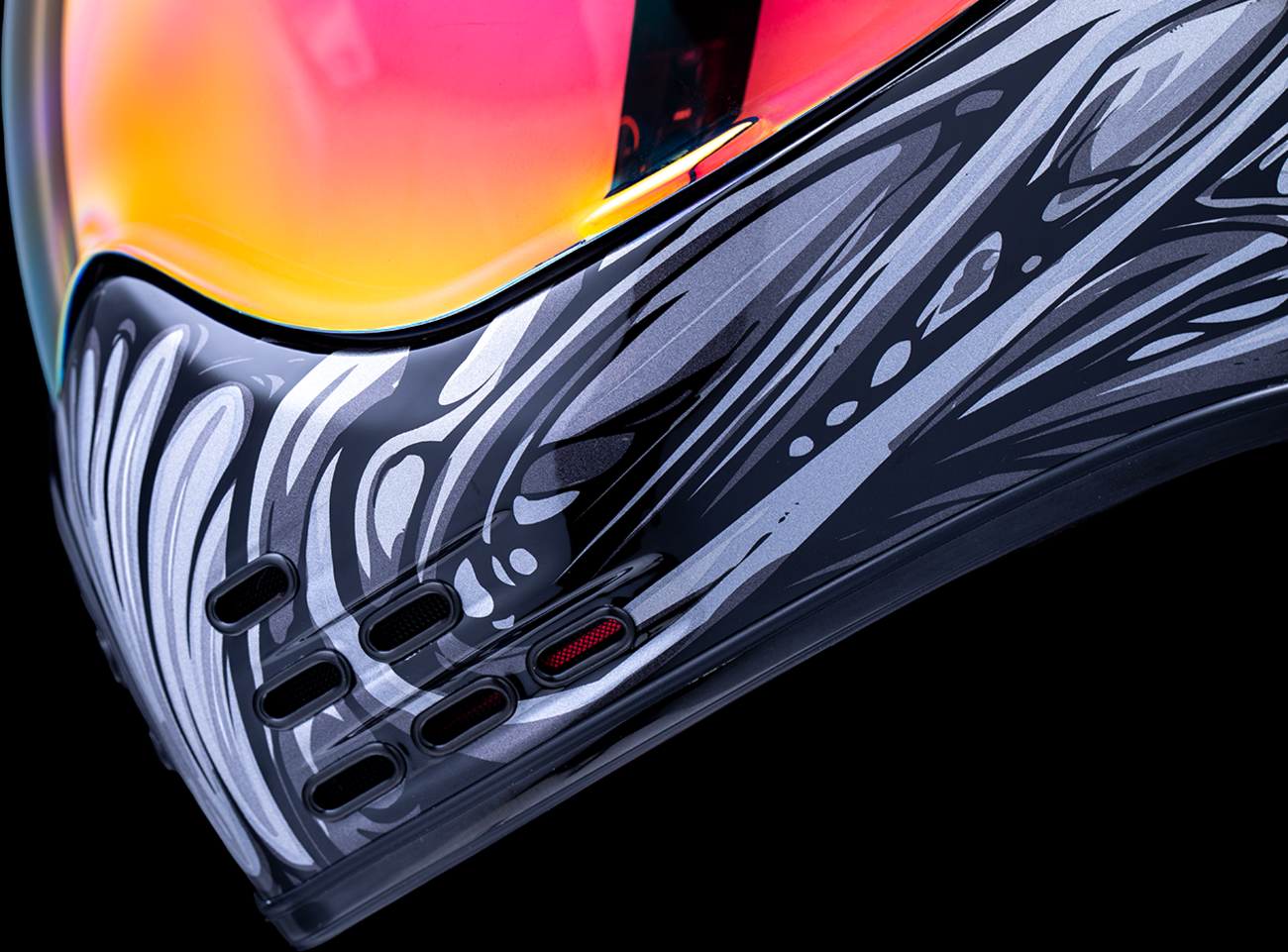 ICON Domain Full Face Helmet Nouveau Silver