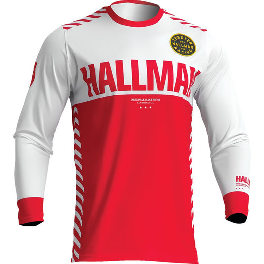 Thor 2024 Hallman Differ Slice Jersey - White/Red