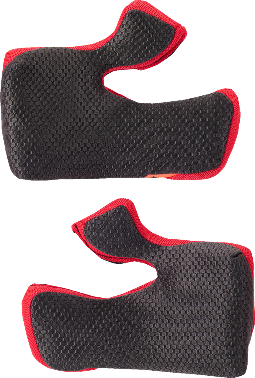 Alpinestars S-M10 Cheek Pads 5mm - Black/Red
