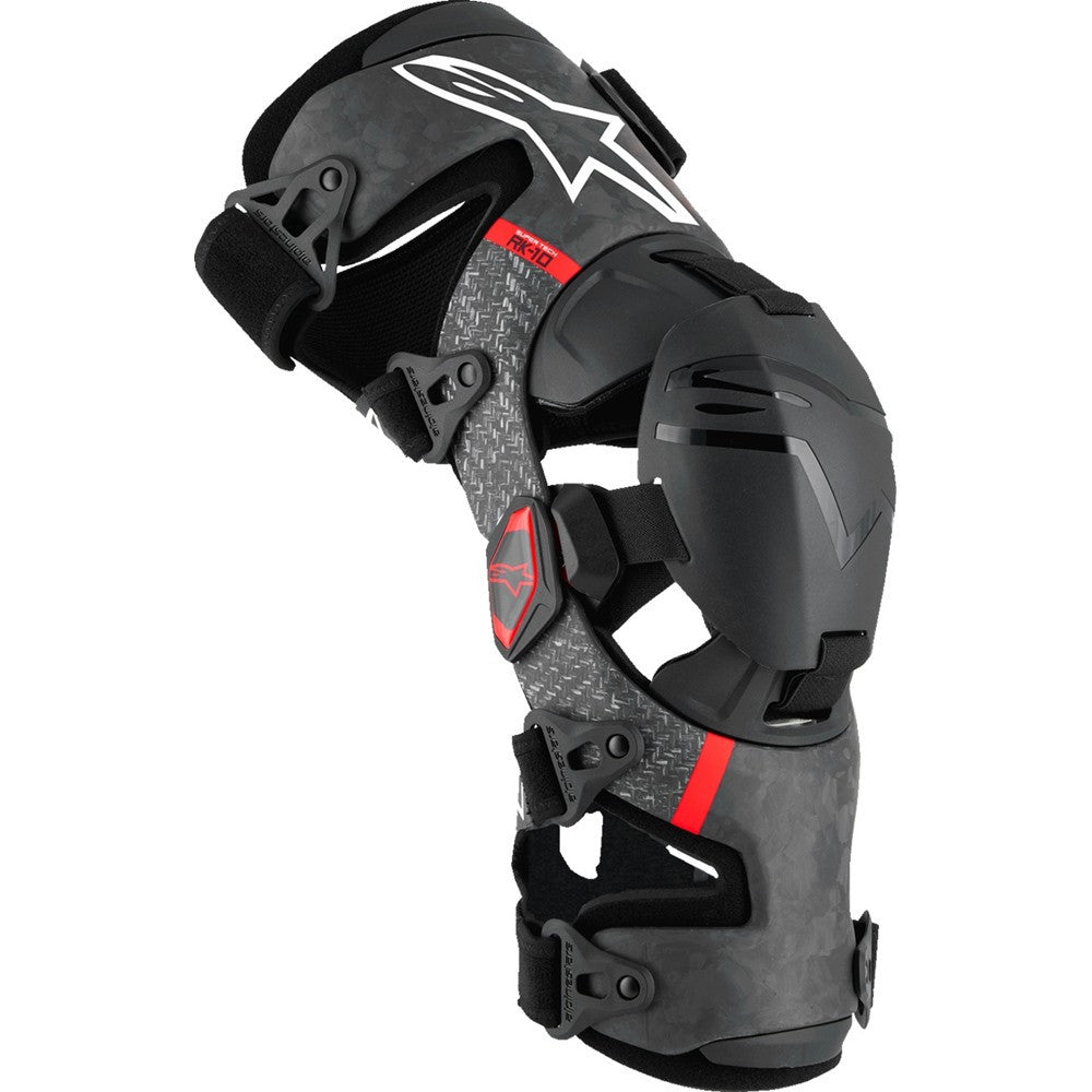 Alpinestars Supertech RK-10 Plasma Knee Braces Black/Red