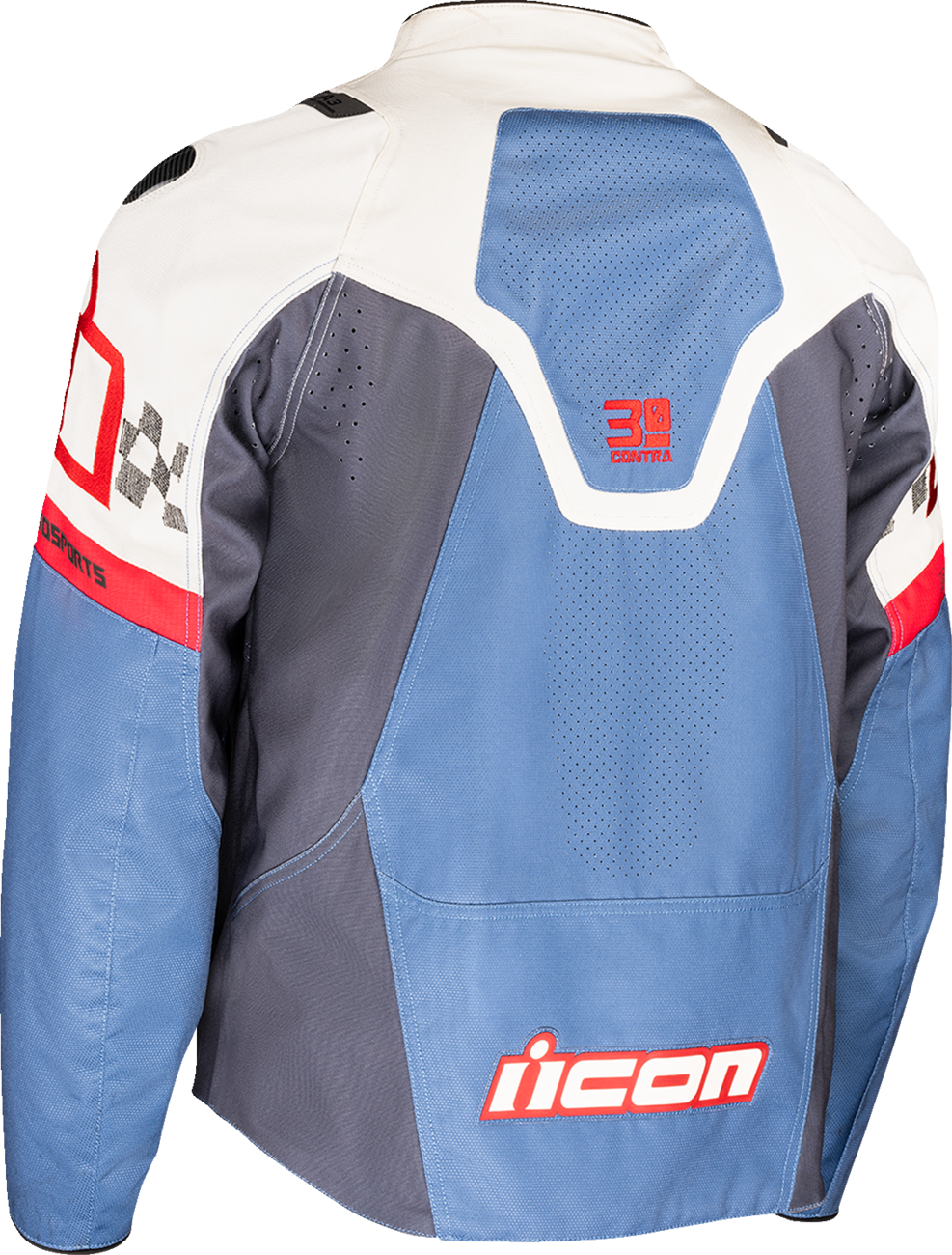 ICON Contra 3 Hero Jacket White/Blue