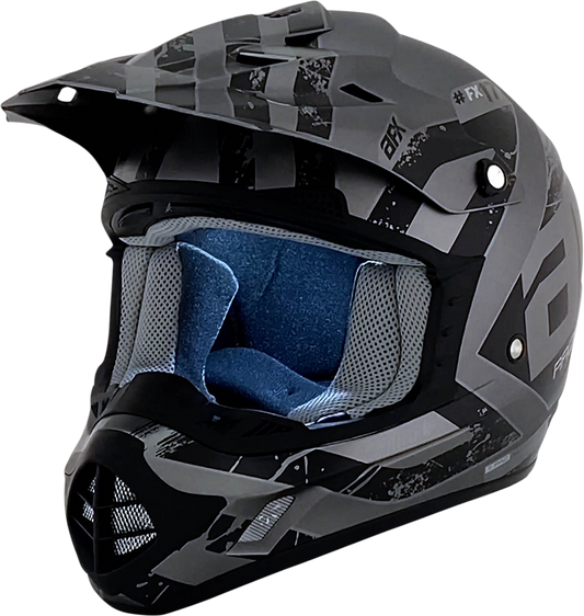 AFX Youth FX-17Y Offroad Helmet Attack Frost Gray/Matte Black
