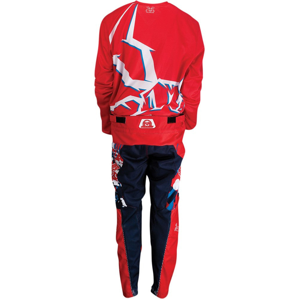 Moose Racing 2022 Youth Agroid Jersey Pant Combo Red