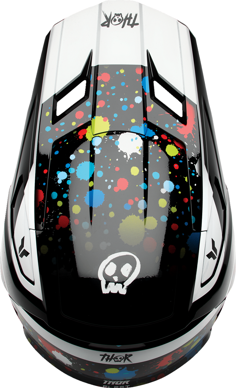 Thor 2025 Youth Fleet Helmet Splat Black