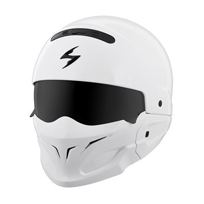 Scorpion 2017 Covert Solid Matte 3-in-1 Motorcycle Helmet - Gloss White