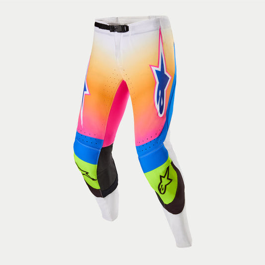 Alpinestars Limited Edition Supertech LE Coast Pant - White/Dark Blue/Pink Fluo