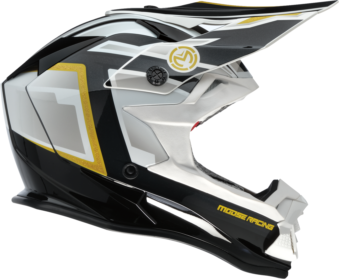 Moose Racing MR3 F.A.F Helmet White/Black/Gold