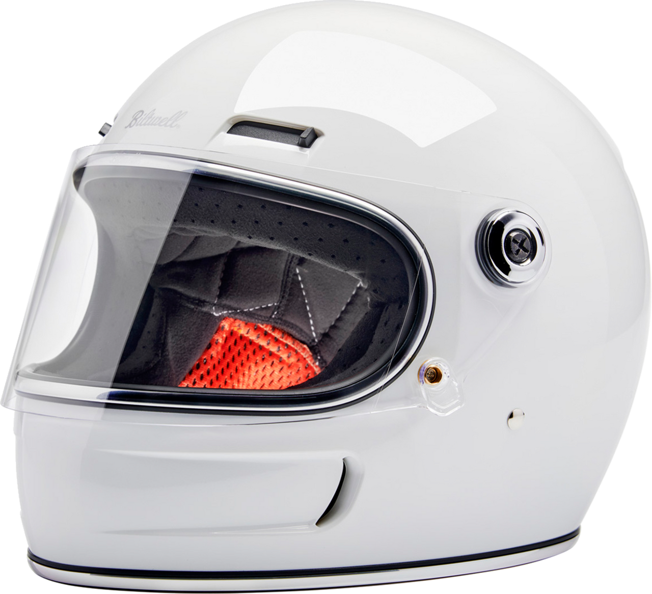 Biltwell Gringo SV Full Face Helmet Gloss White