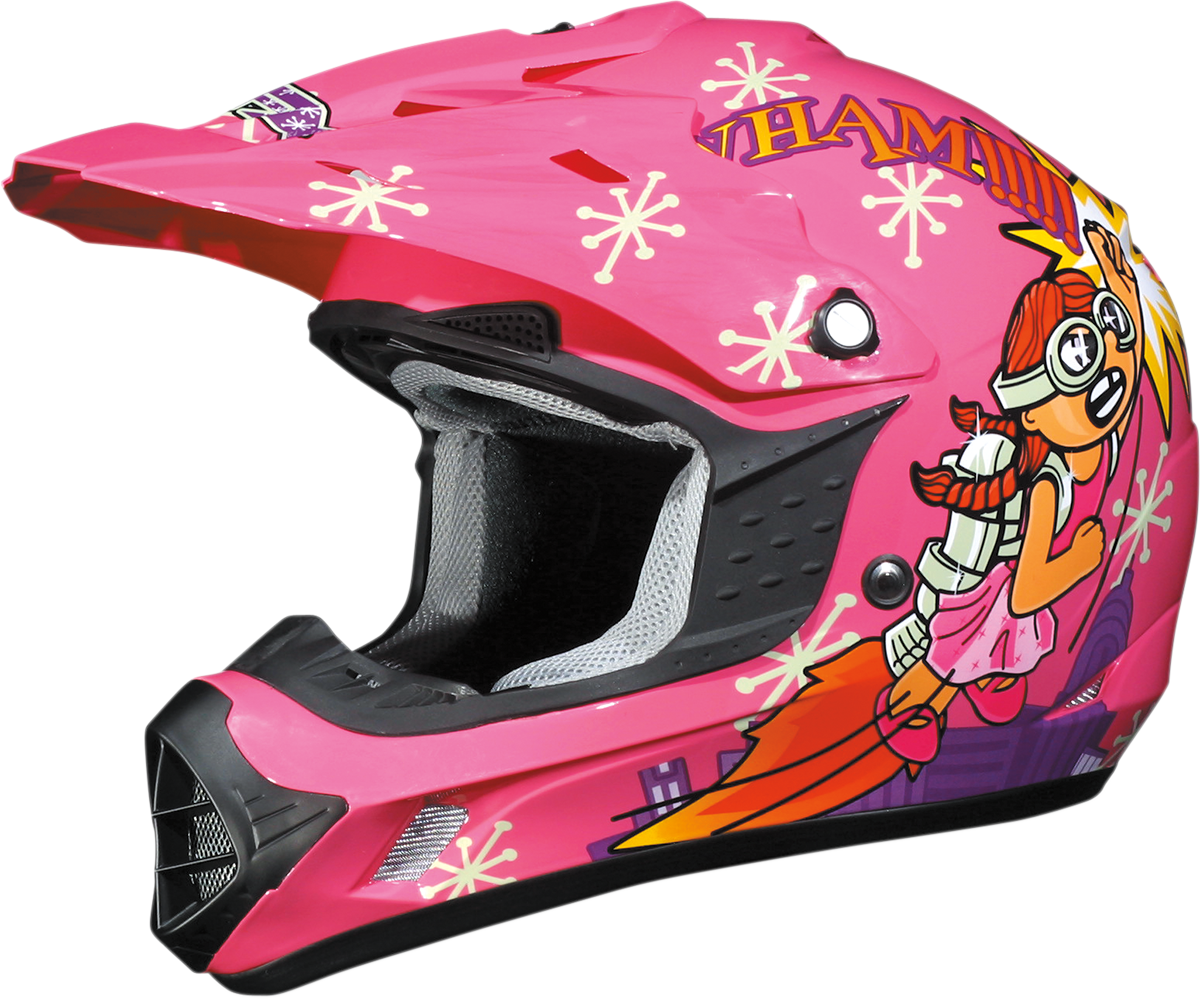 AFX Youth FX-17Y Offroad Helmet Rocket Girl