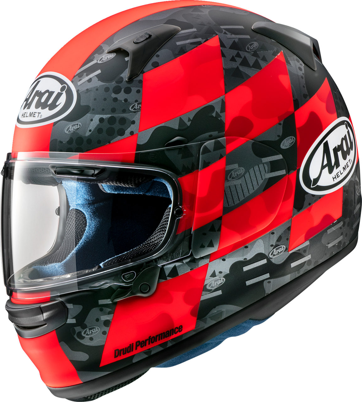 Arai Regent-X Patch Full Face Motorcycle Helmet Red Frost