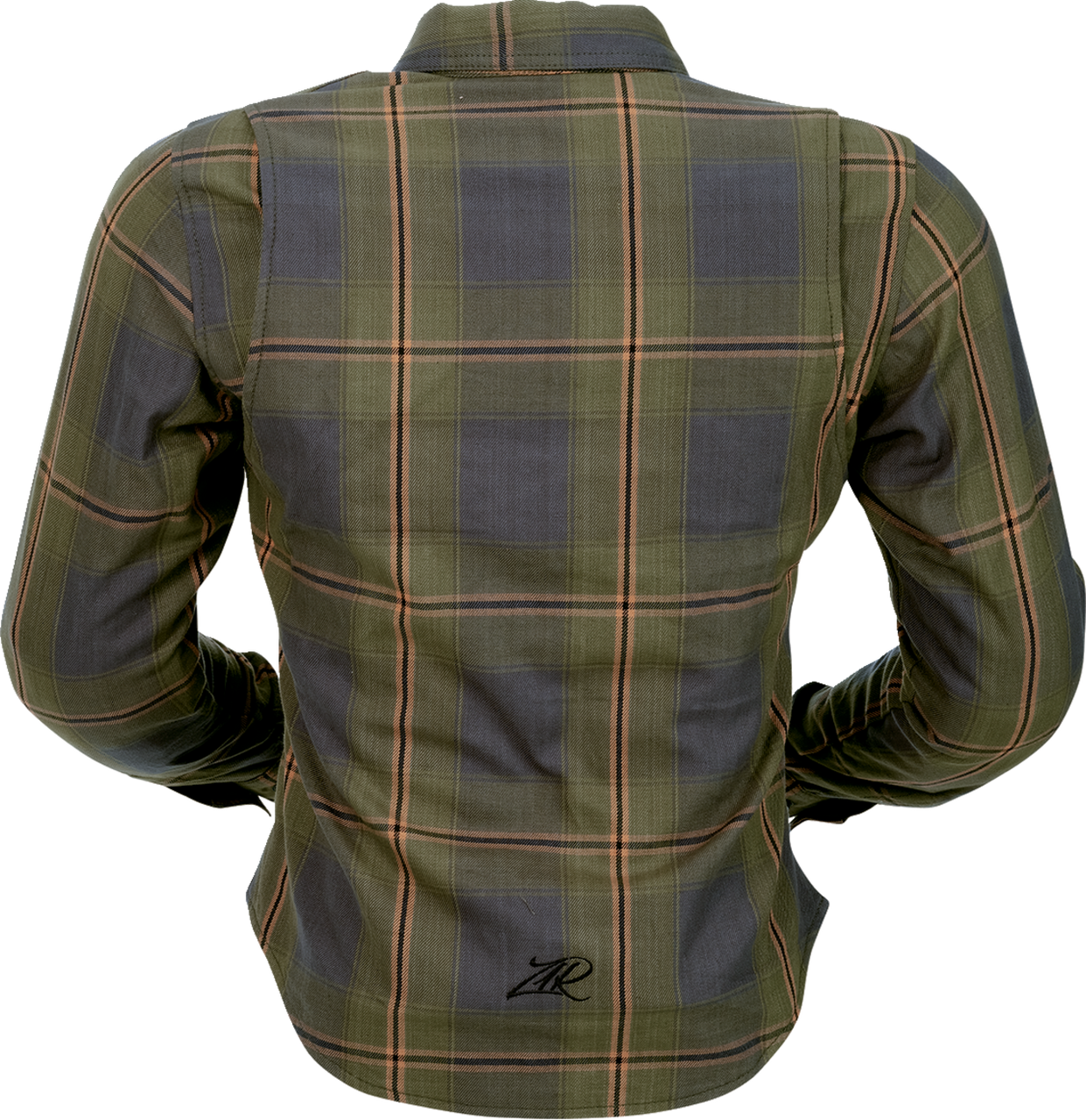 Z1R Womens Ashwood Flannel Riding Shirt Olive