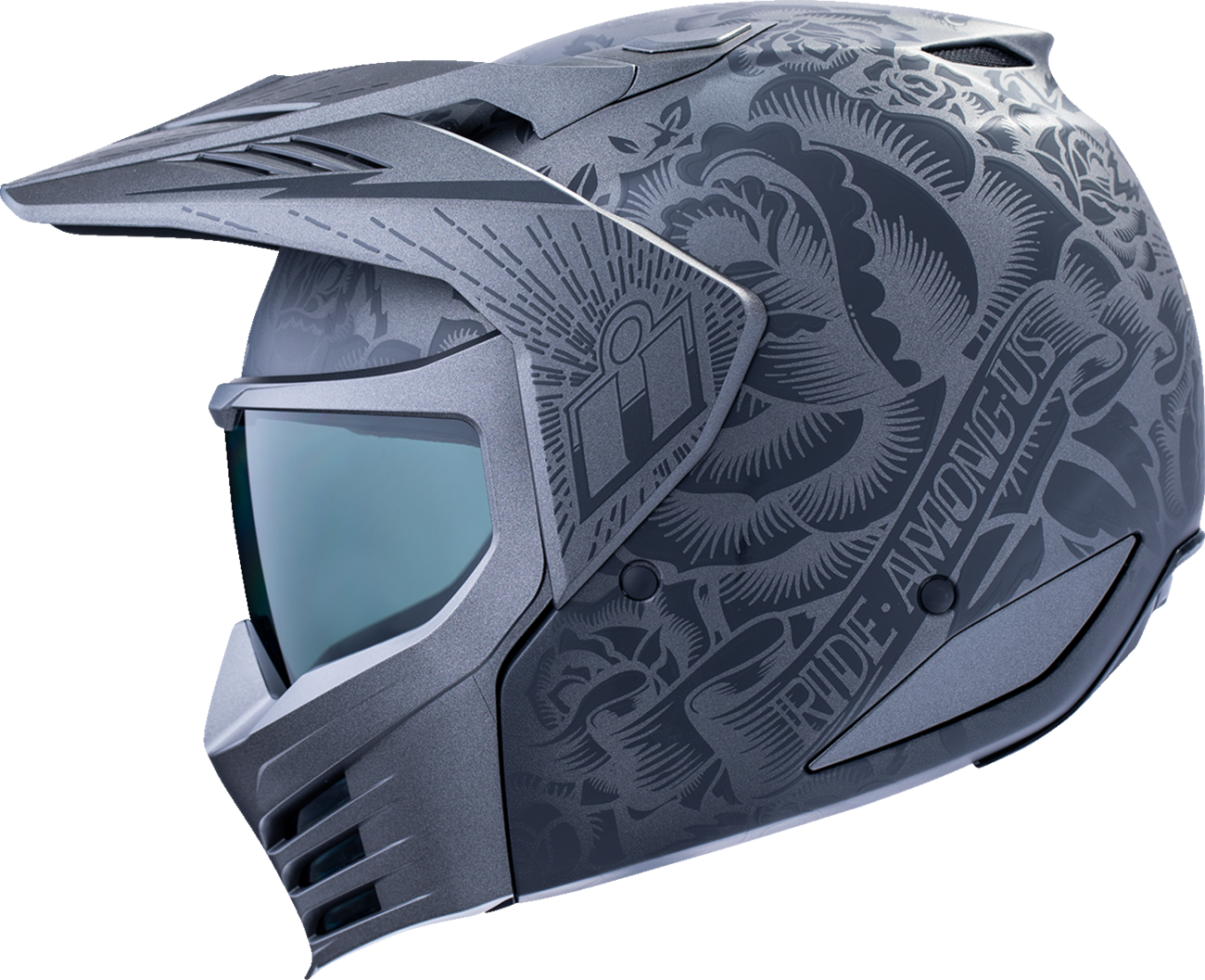 ICON Elsinore Full Face Helmet Darkgard Black