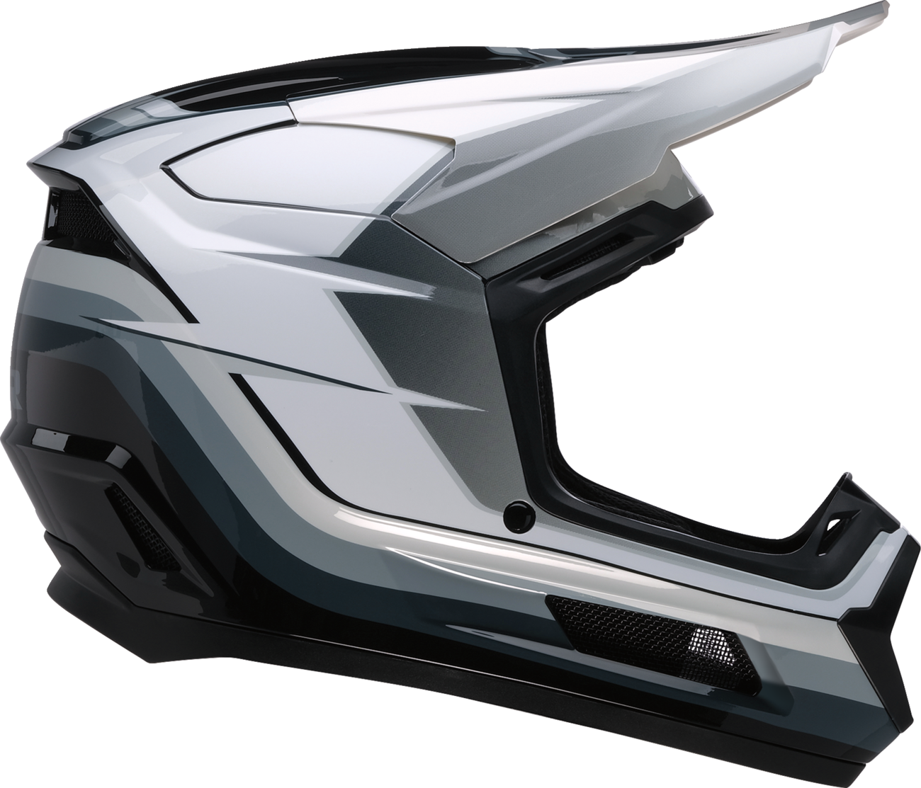 Z1R Youth Dirt Maxx Offroad Helmet Vortex Black/White/Gray