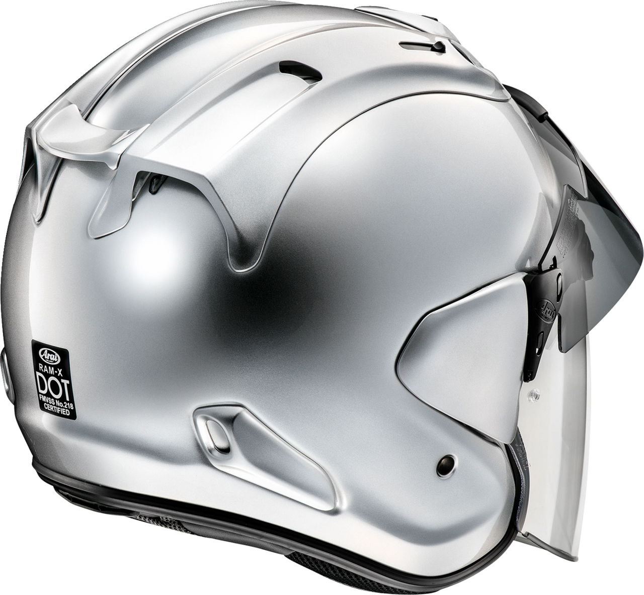 Arai Ram-X Solid Open-Face Motorcycle Helmet Aluminum Silver