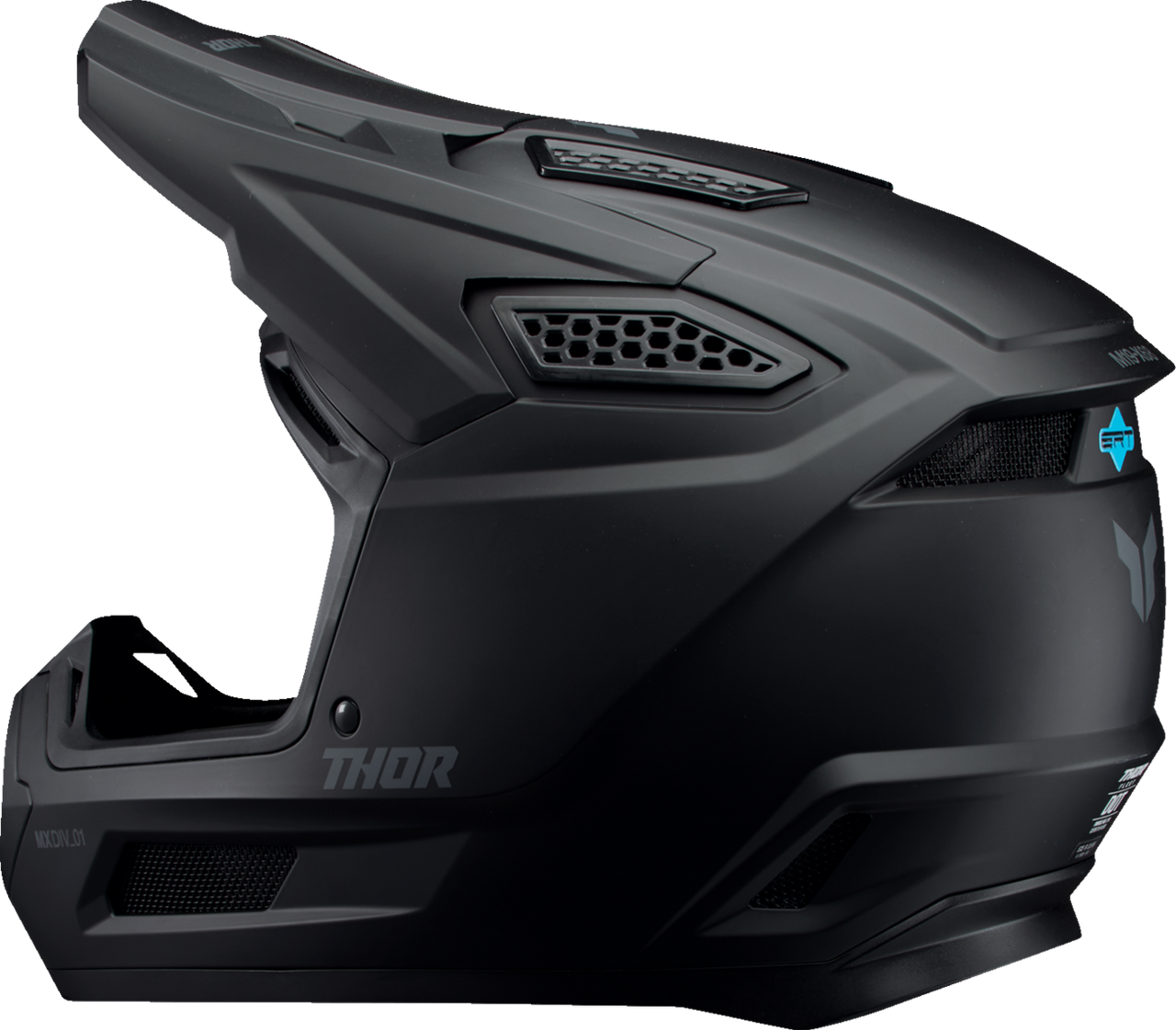 Thor 2025 Fleet Helmet Blackout