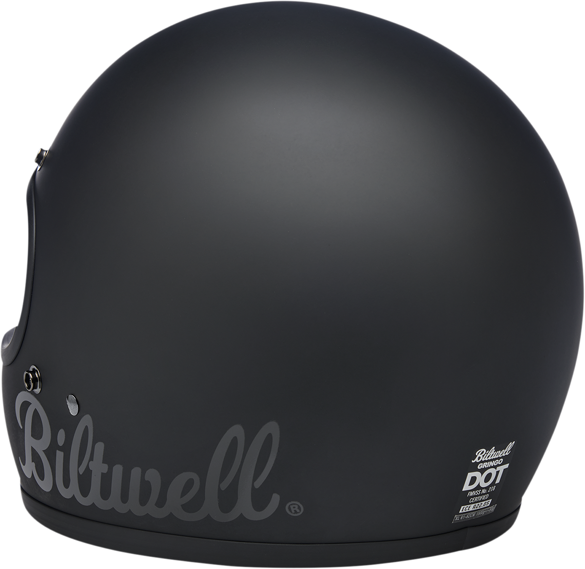 Biltwell Gringo Full Face Helmet Flat Black Factory