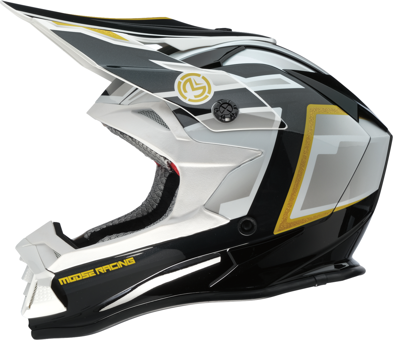 Moose Racing MR3 F.A.F Helmet White/Black/Gold