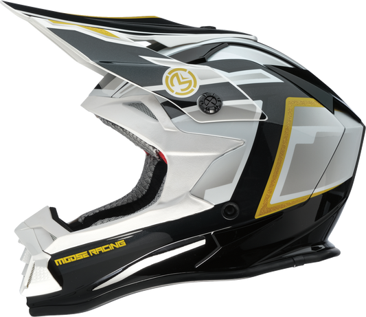 Moose Racing MR3 F.A.F Helmet White/Black/Gold