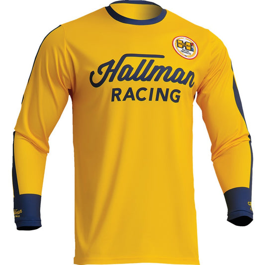 Thor 2024 Hallman Differ Roost Jersey - Yellow/Navy