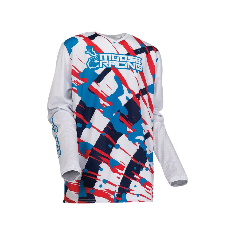 Moose Racing 2022 Youth Agroid Jersey Pant Combo - White