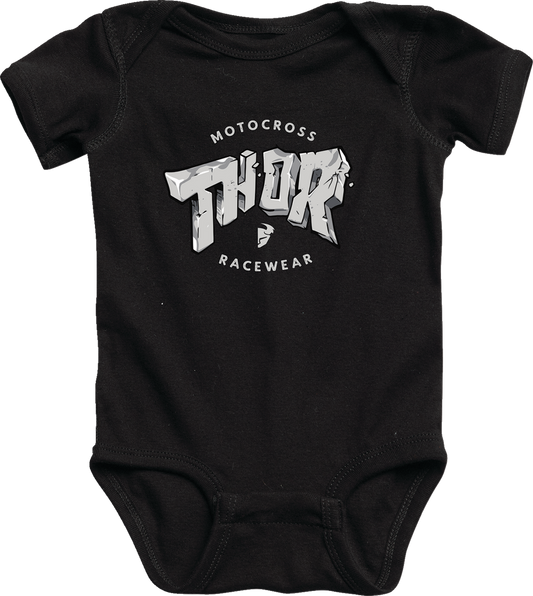 Thor Infant Supermini Stone Body Suit Romper Black