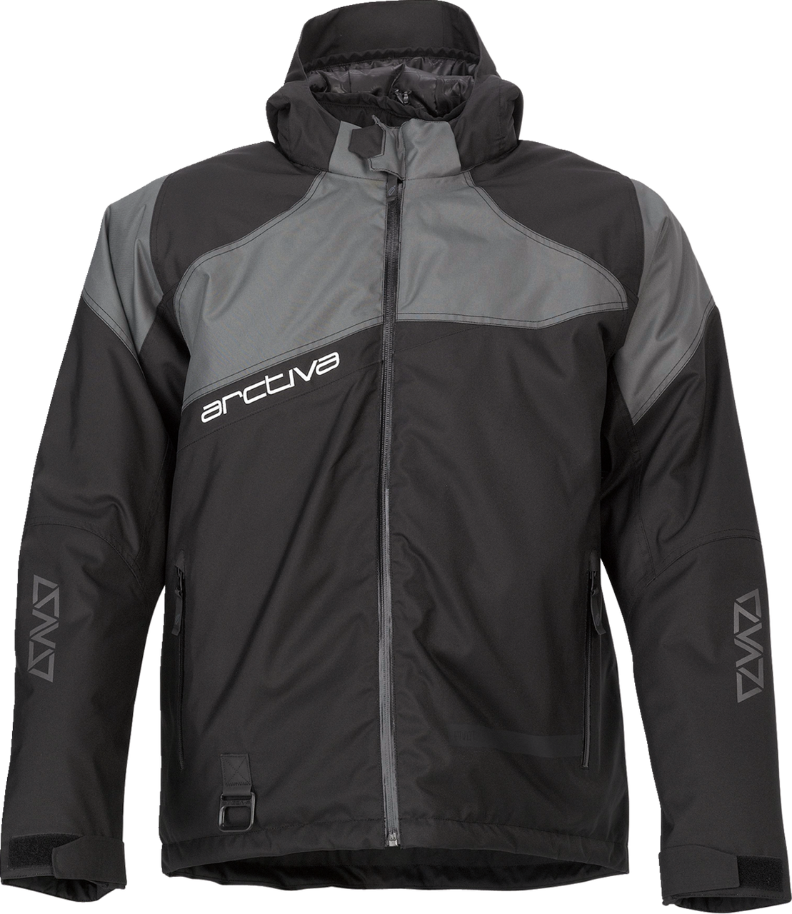 Arctiva Pivot 5 Insulated Hooded Snow Jacket - Black/Gray
