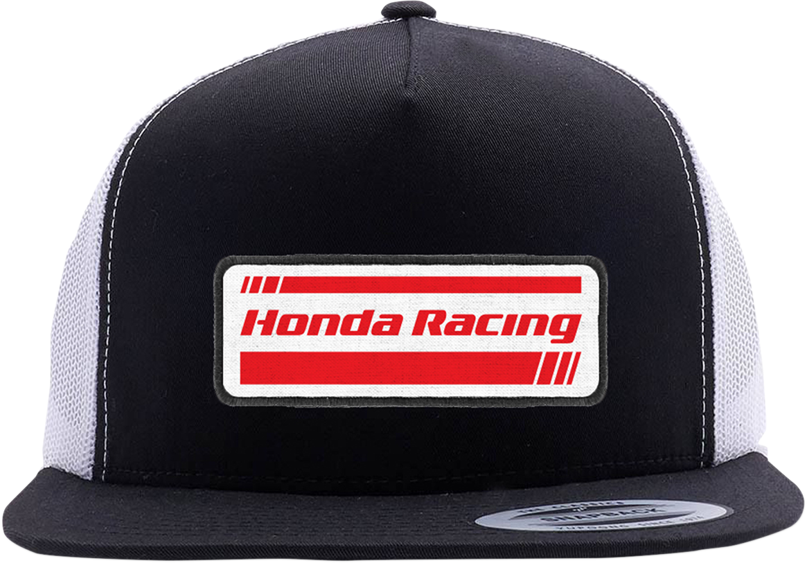 Factory Effex Honda Racing Snapback Hat Black-White Mesh