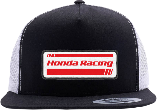 Factory Effex Honda Racing Snapback Hat Black-White Mesh