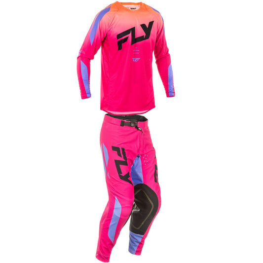 FLY Racing 2025 Evolution DST Jersey Pant Combo Pink/Lavender/Black