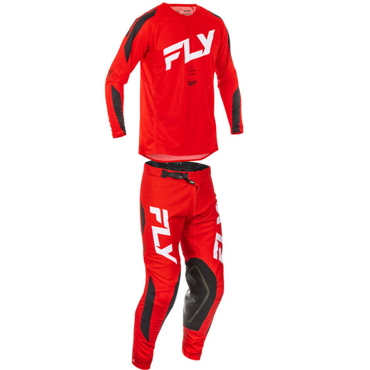 FLY Racing 2025 Evolution DST Jersey Pant Combo Red/White/Black