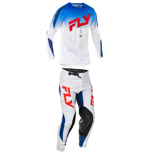 FLY Racing 2025 Evolution DST Jersey Pant Combo Red/White/Blue
