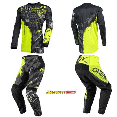 O'NEAL 2022 Element Ride Jersey Pant Combo Black/Neon