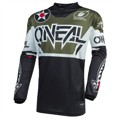 Oneal 2021 Element Warhawk Jersey - Black/White/Green