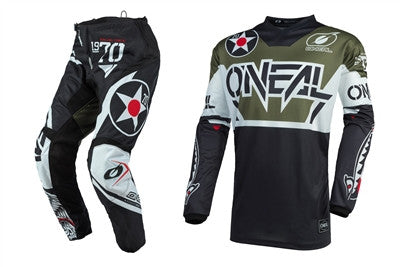 O'NEAL 2022 Element Warhawk Jersey Pant Combo Black/White/Green